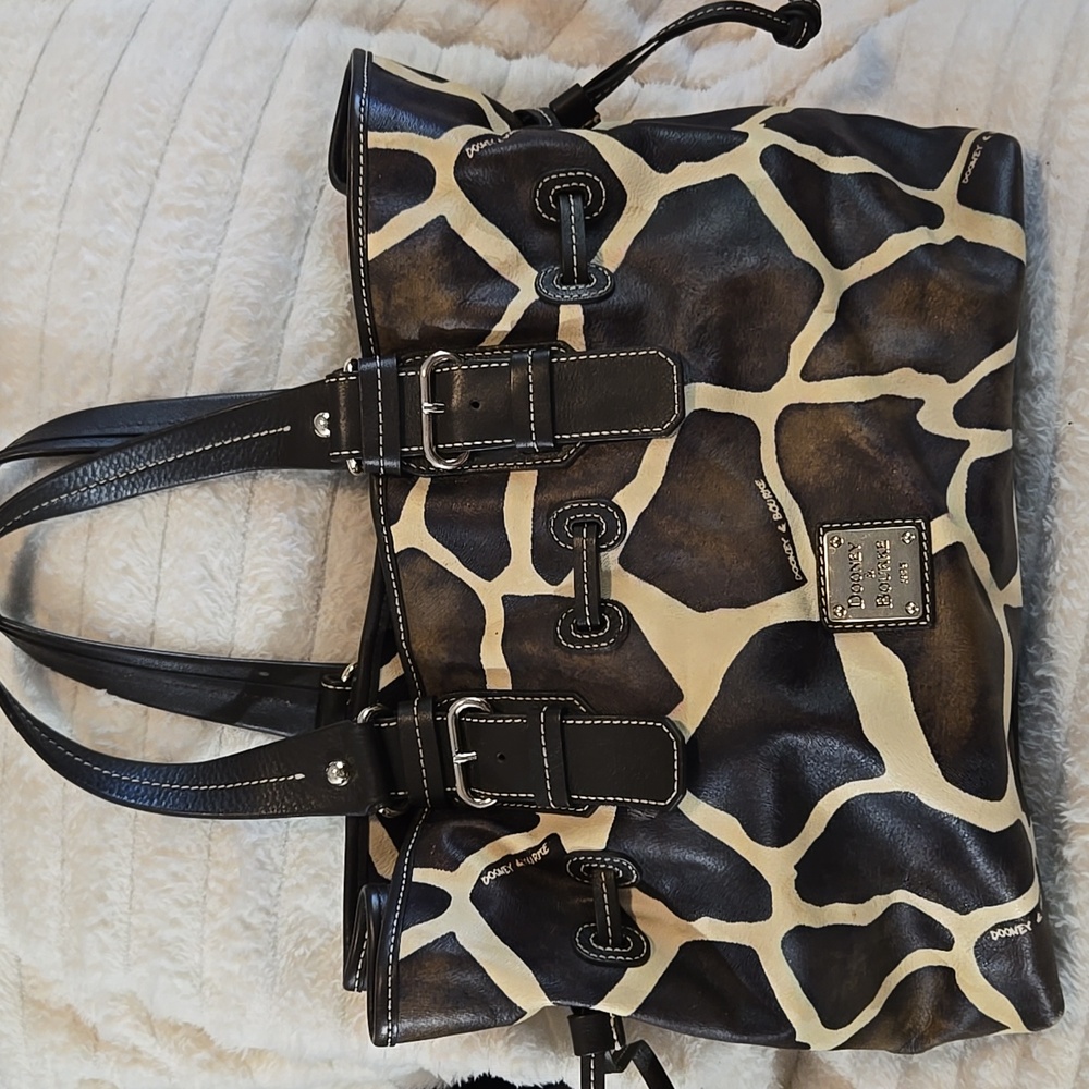 Dooney & Bourke Black and Cream Tote